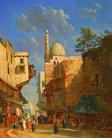 Alexandre Defaux The Bazaar china oil painting image
